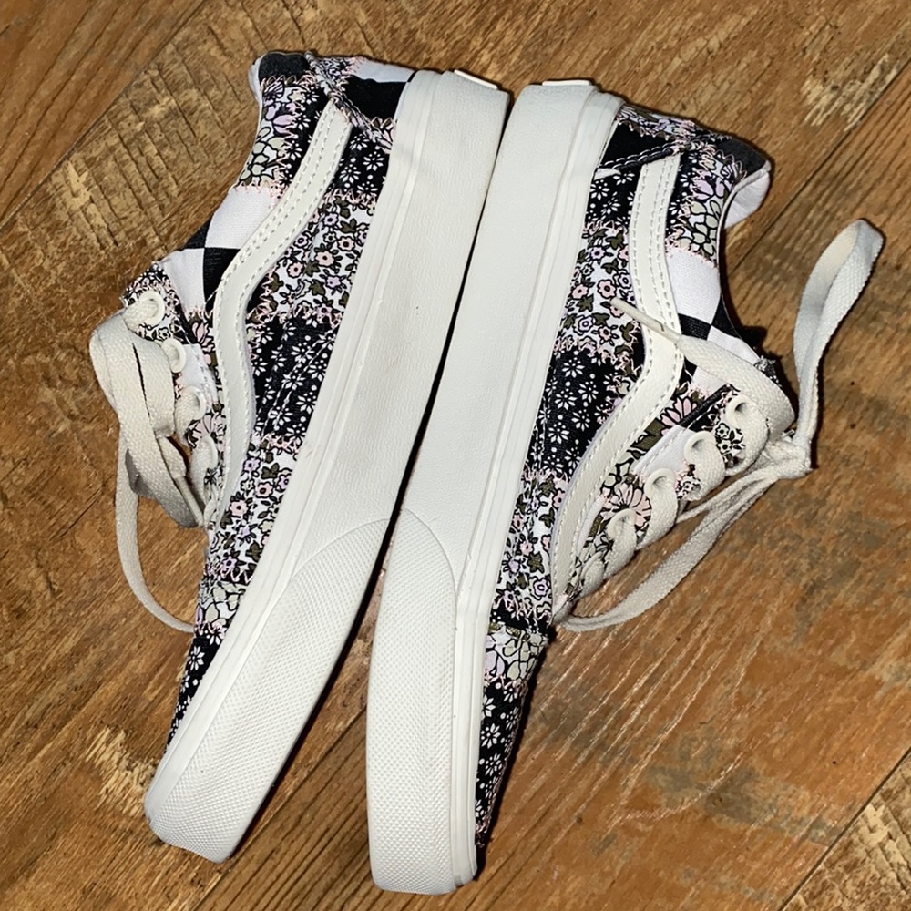 Euc Vans Patchwork Old Skool Shoes - image 4